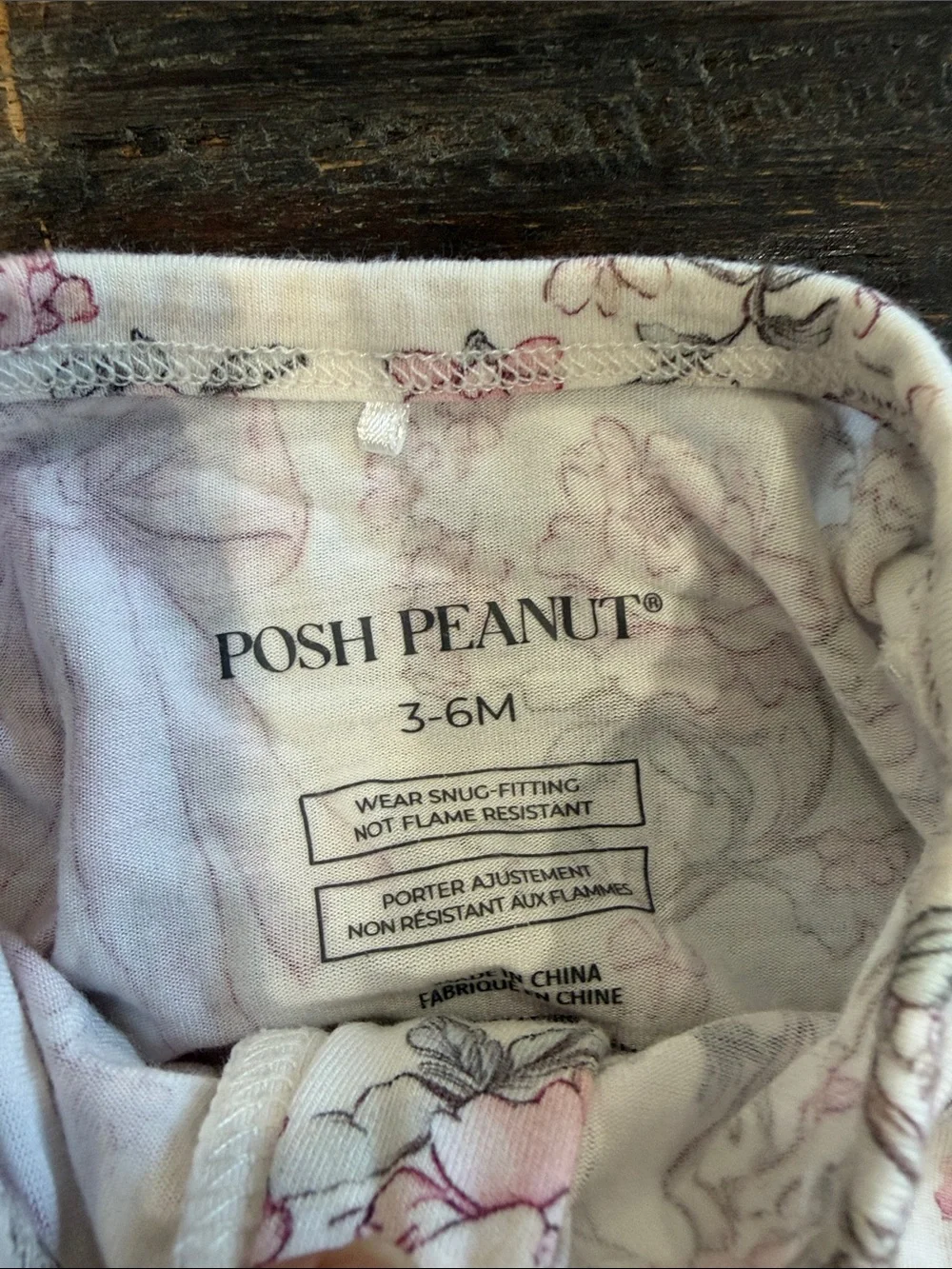 Posh Peanut Pink Floral & Bow-Print Kids One-Piece Footie